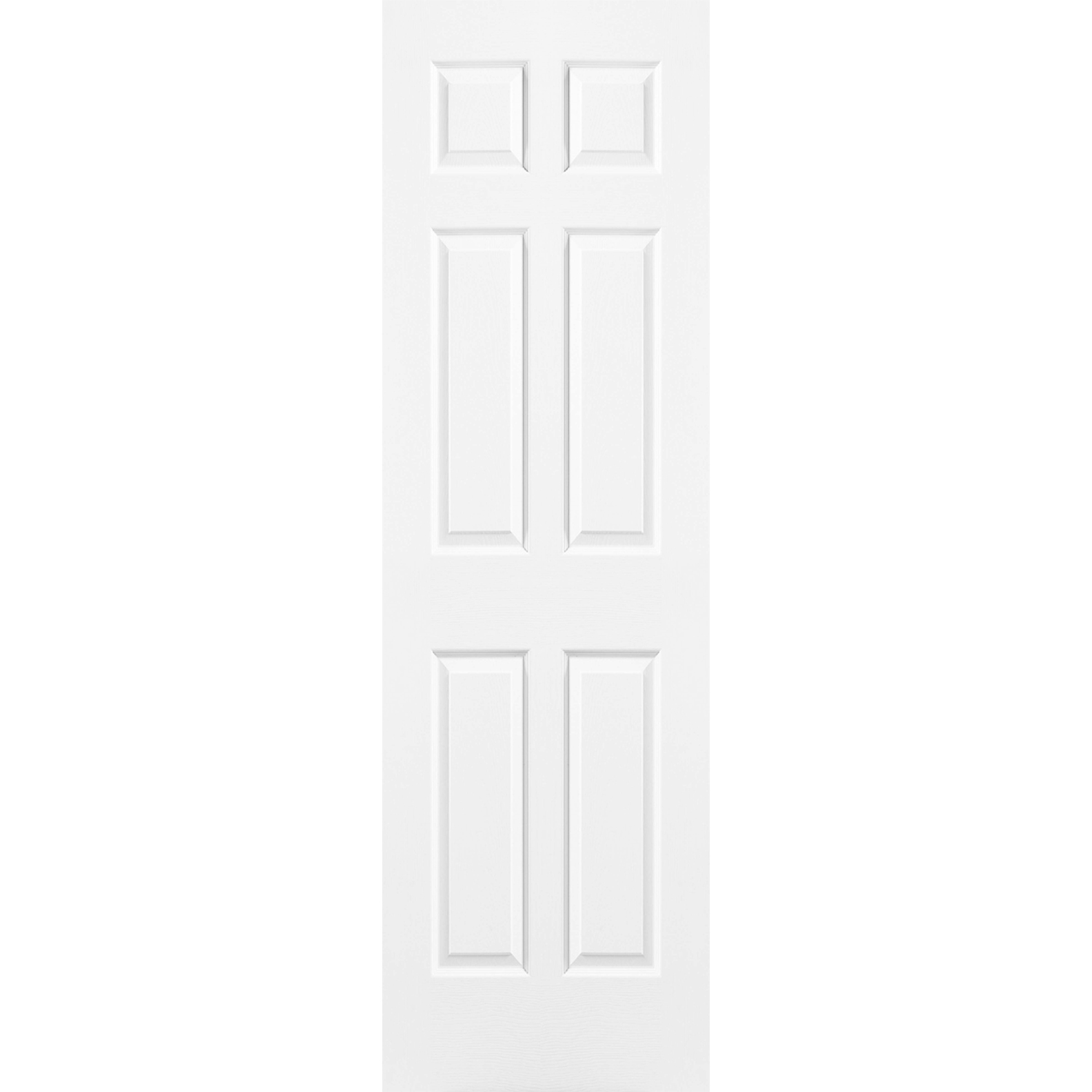 6 Panel Interior Door Wood Grain (Hollow Core) - 18 X 80 - D6HR18