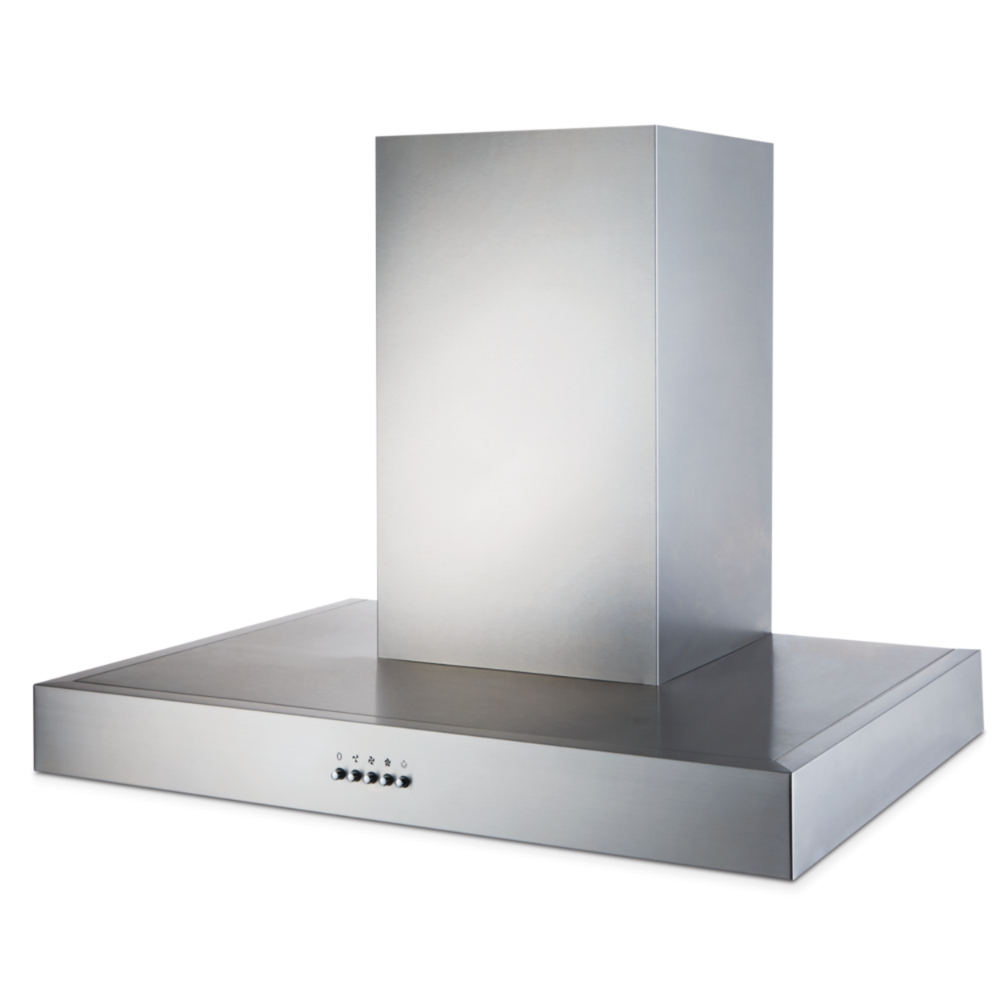 Master Chef - Modern T-Style Wall-Mounted Range Hood - 30" (76.2 cm) wide, stainless steel