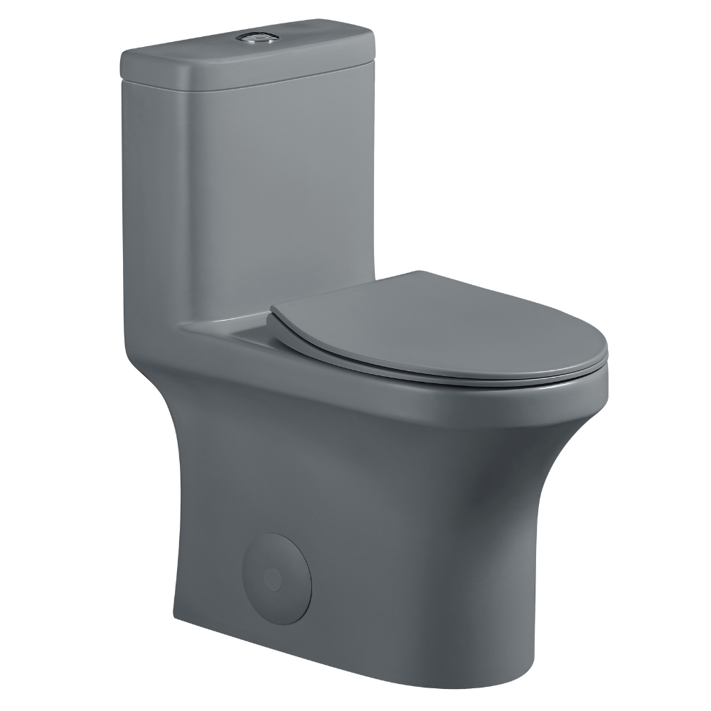 Dureno - One Piece Toilet Dark Grey (4.8L-6L / 1.1gal-1.6gal) - T202DG