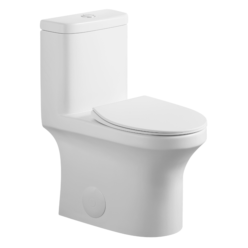 Dureno - One Piece Toilet Matte White (4.8L-6L / 1.1gal-1.6gal) - T202MW