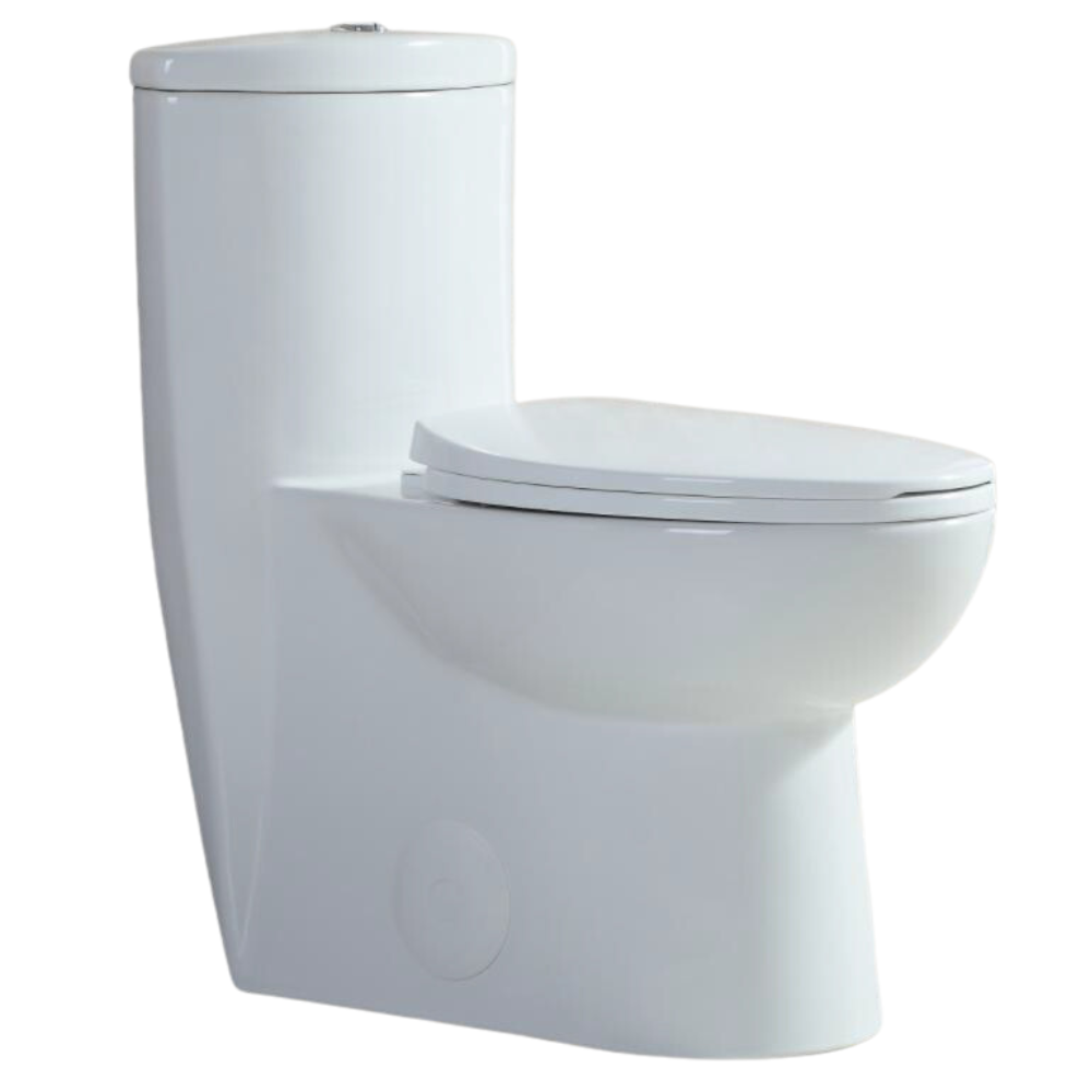 Dureno - One Piece Toilet White Gloss (4.8L-6L / 1.1gal-1.6gal) - T203W