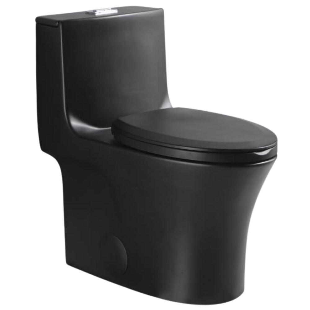 Dureno - One Piece Toilet Matte Black (4.8L-6L / 1.1gal-1.6gal) - T206MB